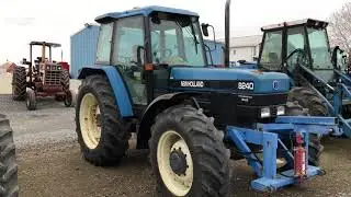 New Holland 8240 Powerstar Series Model Row Crop Tractor - 7.5 L 6 Cyl 96 HP Diesel - 1996-97