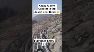 Crazy Alpine Coaster in the desert near Dubai #dubai #alpinecoaster #coaster #jais #jaissledder #pov