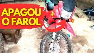 Pop 100 não acende o farol o que pode ser como consertar?