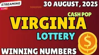 Virginia Cash Pop Lottery Results For - 30 Aug, 2025 - Coffee Break, Lunch Break - Cash 5- Powerball