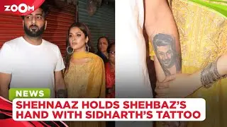 Shehnaaz Gill holds brother Shehbaz's hand with Sidharth Shukla's face tattoo; fans get emotional