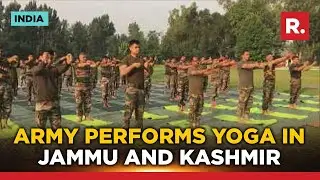 Yoga Day 2023: Poonch Brigade of Indian Army performs Yoga in J-K