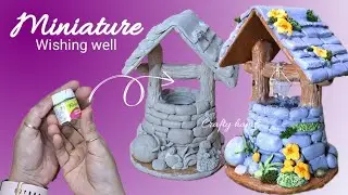DIY Miniature wishing well | art and craft | Crafty hands