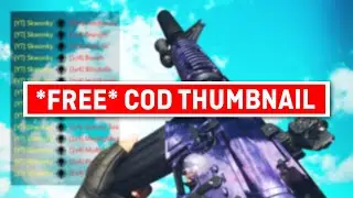 *FREE* WARZONE THUMBNAIL TEMPLATE w/ EVERY GUN CUTOUT 😎 (PHOTOSHOP)