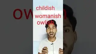words with suffix ,-ish#shorts #speakenglish