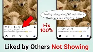 Fix Instagram Liked by Others not showing | Instagram Mutual Likes Not Showing Problem