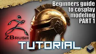 3D Cosplay Tutorial Beginners Guide To Zbrush Zmodeler Hard surface Helmet Model Part 1