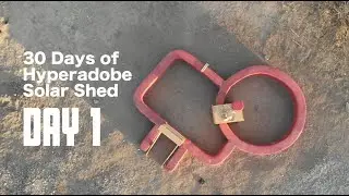 Installing Electrical Outlets in Hyperadobe Solar Shed - Earthbag