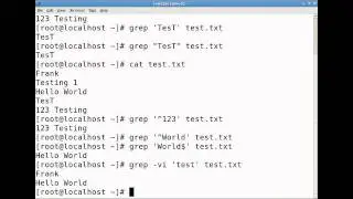 Linux Using Grep