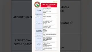 TSRTC NOTIFICATION 2025🚨 #govtjobs #shorts #telangana #job #update #viral #telugu #news #trending