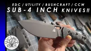 Fixed Blade Knives: Sub 4 Inch Class - From EDC to Bushcraft, Utility & More!! Best Belt Blades
