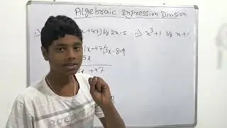 How to solve algebraic expression of division | algebraic expression | solve division question  