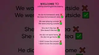 Common English Grammar Mistakes | Speak Correct English Daily  #english #vocabulary #dailyenglish