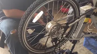 How to change a flat tire or tube on an electric bike with hub motor