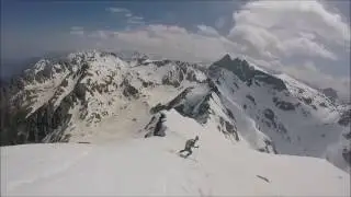 Spring Skiing dans Belledonne - Grande lance de domène et Crx de Belledonne