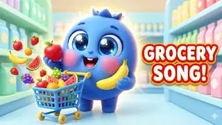 Grocery Store Fruit Song for Toddlers 🍎🍌 | BabyBerry Shopping Song | Kids Learning