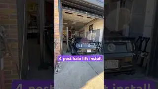 4 post halo lift installed at the shop today #carlift #halocarlift #shoplife #shelbygt500 #mustang