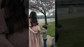 🌸 Just like the brief cherry blossom bloom, motherhood is full of fleeting seasons.
