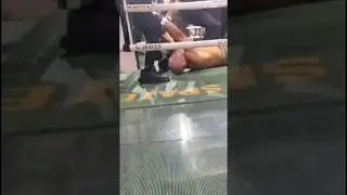 Вандерлей Силва был нокаутирован во время драки на выставочном боксерском поединке в Бразилии.