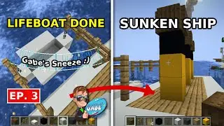 My Ocean Liners Inspiration is now a Minecraft Sunken Ship | Minecraft Ship Build | Gabes Sneeze
