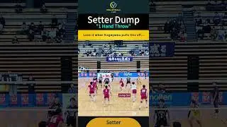 Setter Dump ! So deceptive...  #volleyball #setterdump