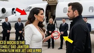 CEO Mocked the Single Dad Janitor — Then He Flew Her Private Jet Like a Pro