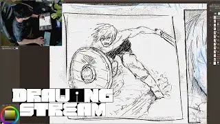 Drawing a manga style commission &ndash; Live Digital Art