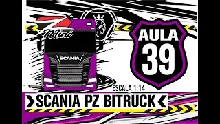 PRODU&Ccedil;&Atilde;O MINIATURA CAMINH&Atilde;O SCANIA PZ BITRUCK CARGA SECA ESC. 1:14 - VIDEO 39