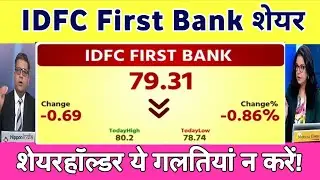 IDFC first bank share latest news  | IDFC first bank share Analysis 20 November 2025