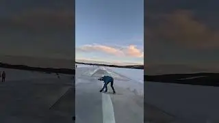 Riding A Frozen Lake At -32&ordm;C 🥶