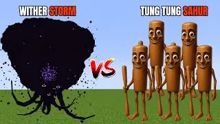 TUNG TUNG SAHUR vs WITHER STORM || Minecraft Mob Battle