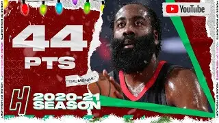 James Harden UNREAL 44 Points, 17 AST Highlights vs Trail Blazers | December 26, 2020