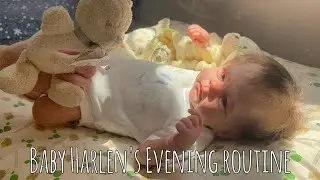 Evening Routine With Baby Harlen 🧸 Newborn Baby Daily Feeding & Changing| emilyxrebors