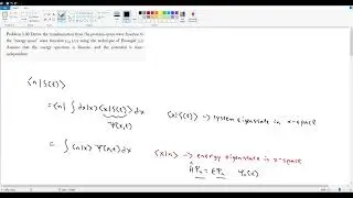 Griffiths QM Problem 3.30