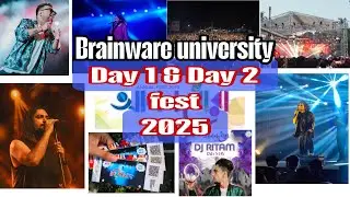 Brainware university fest 2025 | |Day 1 and Day 2 vlog| | why is Brainware university famous ?