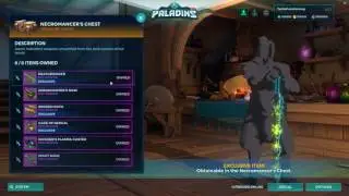 Paladins OB 56 Patch - Opening Necromancer's Chest All Items