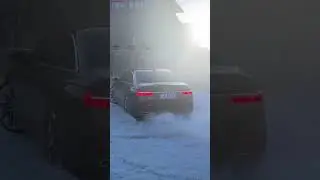 Audi A6 Drifting on Snow #audi #audia6 #drifting