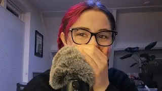 ASMR close whisper w mic fluffs