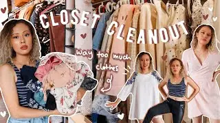 EXTREME CLOSET CLEANOUT ~decluttering my entire closet so I can pretend I have my life together~