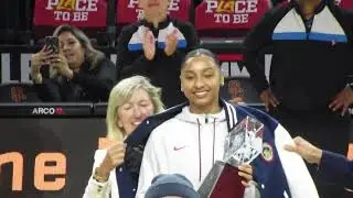 JuJu Watkins was awarded the  2025 Wooden Award