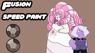 Amethyst and rose quartz fusion speedpaint: smoky quartz