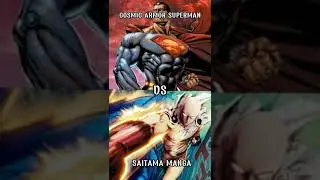 COSMIC ARMOR SUPERMAN VS SAITAMA MANGA 🔥🔥 #DC #OPM #Superman #CAS #Saitama #Comics #Manga