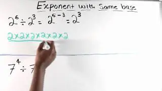 jibaarane exponent with same base (casharkii 3aad)