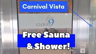 Carnival Vista Secret: FREE Sauna & Shower in Cloud 9 Spa! 👀🧖&zwj;♀️🚿 #carnivalvista #cloud9spa