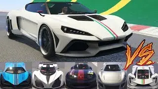 GTA 5 - Top Speed Drag Race (Pegassi Zorrusso vs Top 20 Super Cars)