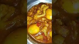 Egg cauliflower curry....🥦🥚🍲🤤#shorts #egg#cauliflower @lifeunique