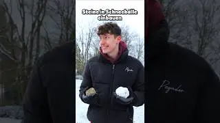 Dinge, die man im Schnee NICHT machen sollte... ❄️ #Schnee #schneeball #comedy