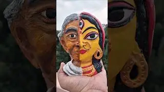 Diy every maa is durga maa making with clay 🙏🏻  #art #durgapuja #shorts