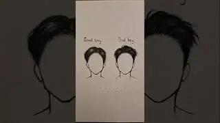 How to draw boy's hair ✨️ #drawing #tutorial #art #howtodraw #shorts