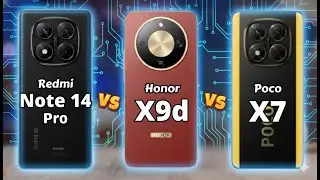 Redmi Note 14 Pro vs Honor X9d vs Poco X7 5G